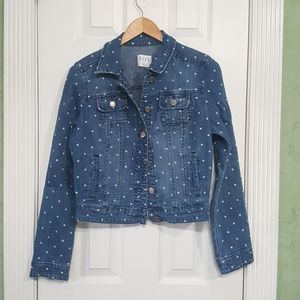 Elle Demim Polka Dot Jacket